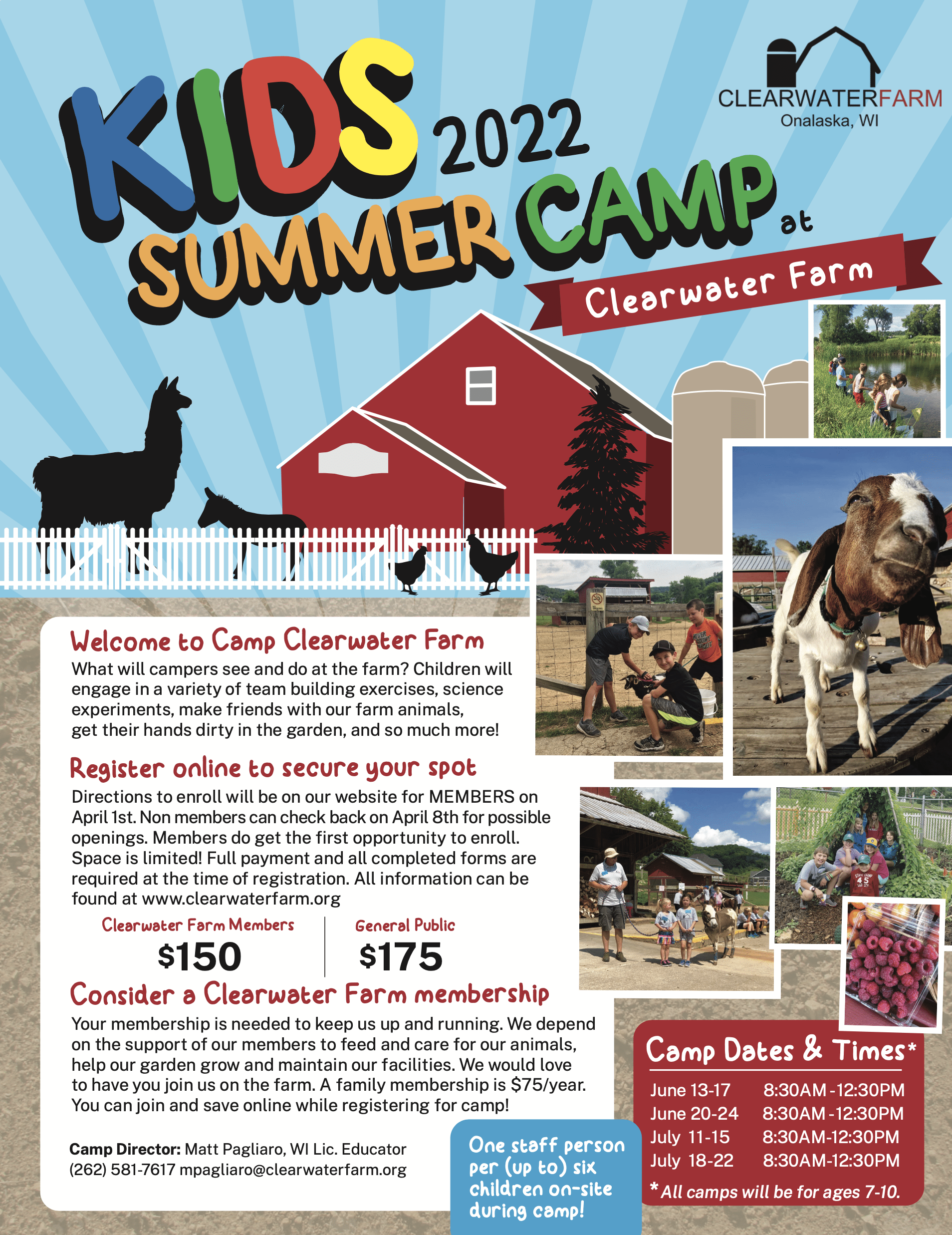 Summer Camp Clearwater Farm