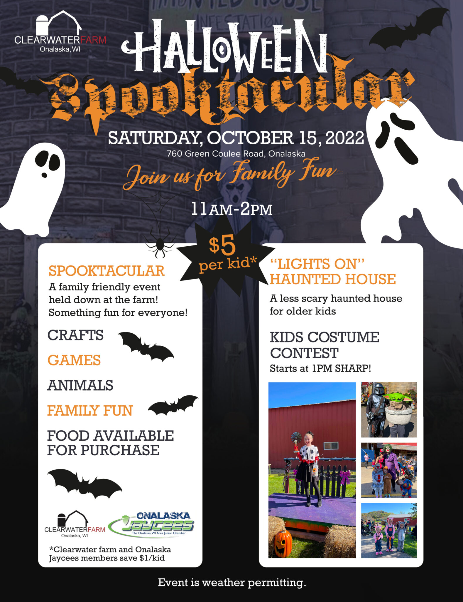 Spooktacular Kids Day - Clearwater Farm